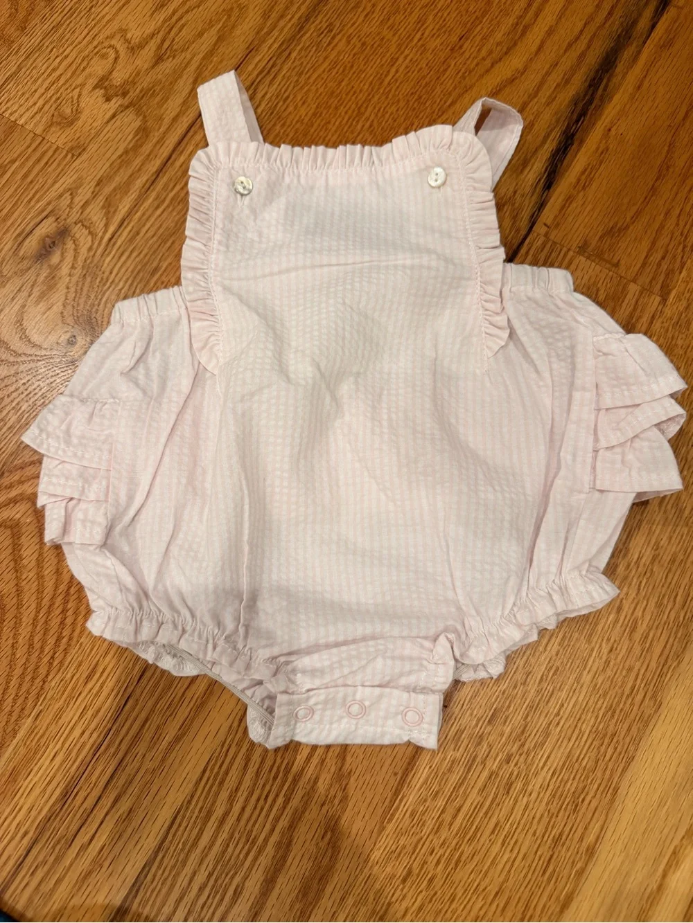 Mud Pie Pink Ruffle Diaper Cover